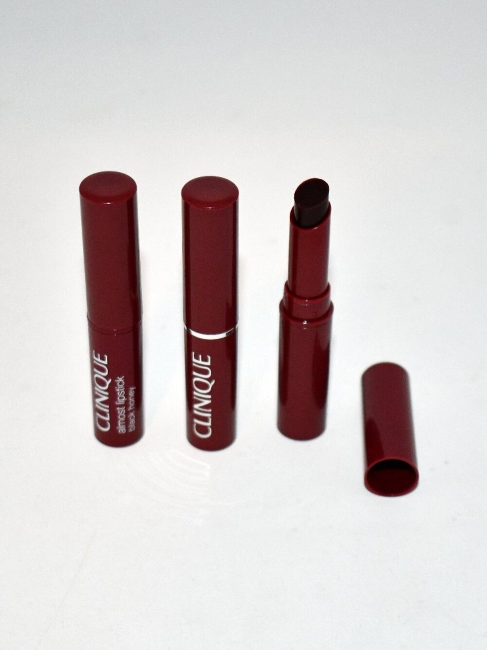Clinique Almost Lipstick Black Honey Set of 3 Mini Sample Size New Description S